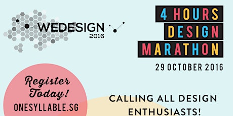 WEDESIGN 2016 - 4 Hours Design Marathon Competition primary image