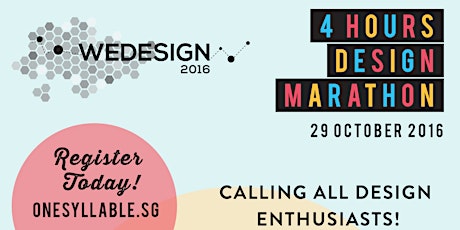 WEDESIGN 2016 - 4 hours Design Marathon Challenge primary image