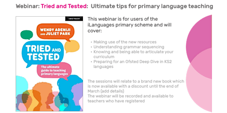 Imagen principal de Tried and Tested:  Ultimate tips for primary language teaching