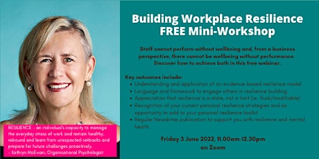 Mini Workshop - Building Workplace Resilience tickets