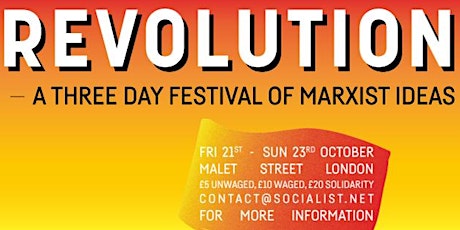 REVOLUTION! - a three day festival of Marxist ideas primary image