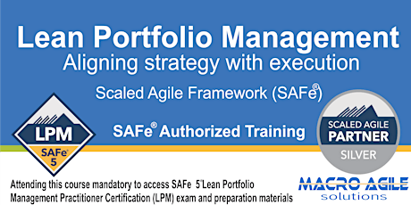 SAFe®5.1 Lean Portfolio Management  Certification-Virtual Instructor Led