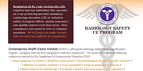Radiology Safety CE-King of Prussia PA primary image