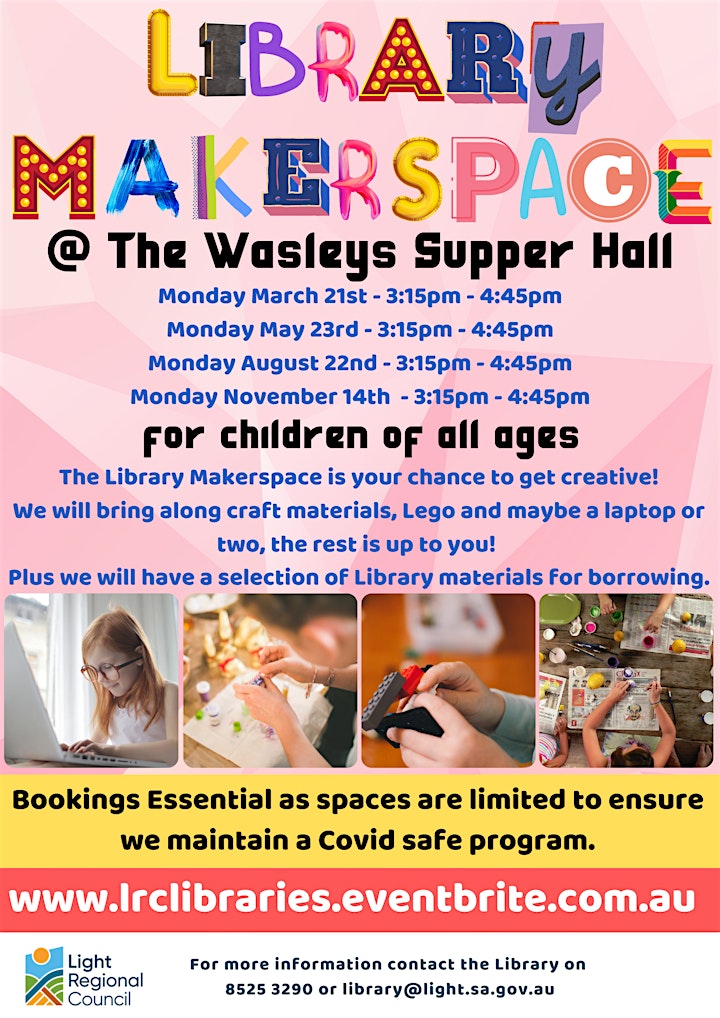 Light Library Makerspace @ The Wasleys Supper Hall image