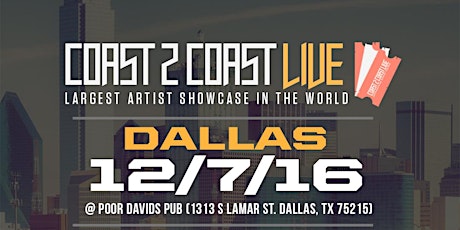 Coast 2 Coast LIVE | Dallas Edition 12/7/16 primary image