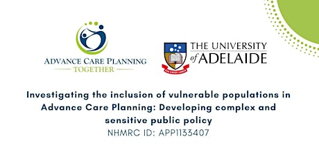 ACP in Vulnerable Populations Stakeholder Event tickets
