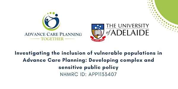 ACP in Vulnerable Populations Stakeholder Event
