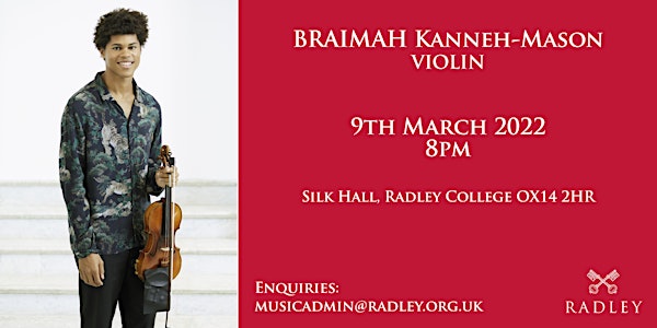 Braimah Kanneh-Mason violin recital