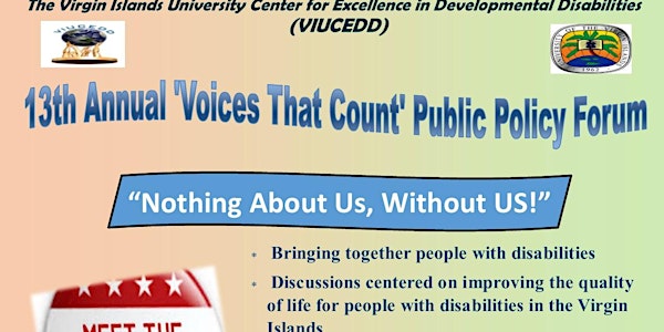 VIUCEDD's 13th Annual 'Voices That Count' Public Policy Forum