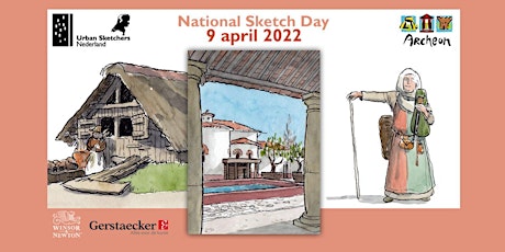 Extra National Sketch Day Museumpark Archeon - 9 april 2022 - USk NL  primärbild