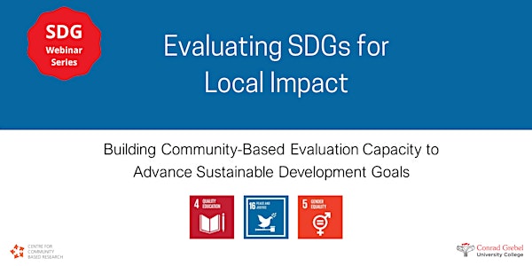 Overview of Community-Based Evaluation: Evaluating SDGs for Local Impact