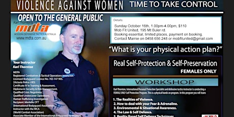 WOMEN'S ONLY REALITY BASED SELF DEFENCE COURSE primary image