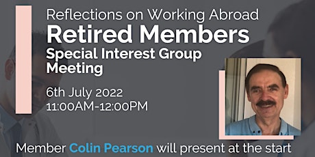 IHSCM Retired Members Special Interest Group Meeting tickets