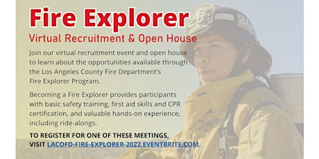 Imagem principal do evento LACoFD Explorer Program Virtual Recruitment and Open House