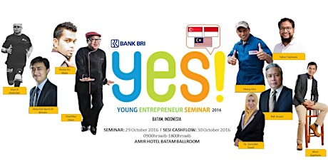 Young Entrepreneurship Seminar (YES!) 2016 - Batam, Indonesia primary image