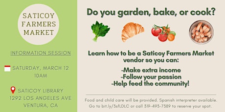 Saticoy Farmers Market  |  March Information Session