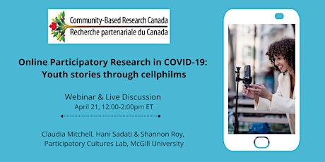 Online Participatory Research in COVID-19: Youth Stories through Cellphilms