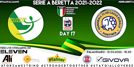 Immagine principale di SERIE A BERETTA, DAY 17: ALÌ-BEST ESPRESSO MESTRINO vs C.R. PONTINIA 