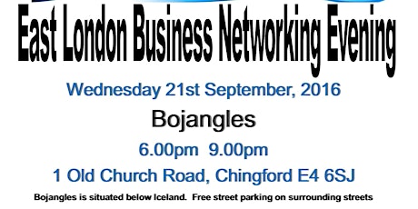 East London Business Networking Evening primary image