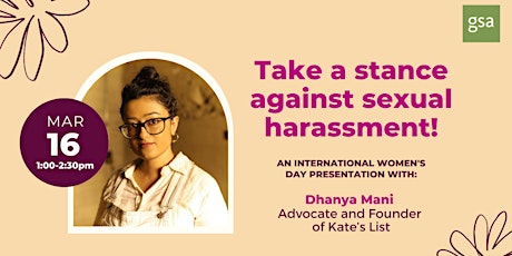 NOW ONLINE: International Women’s Day event with guest speaker Dhanya Mani  primärbild