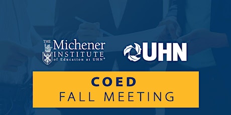 COED Fall Meeting - November 11, 2016 primary image