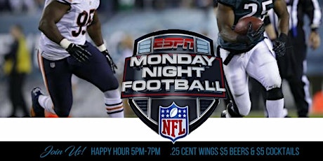 Monday Night Live! Happy Hour and Football Watch Party primary image