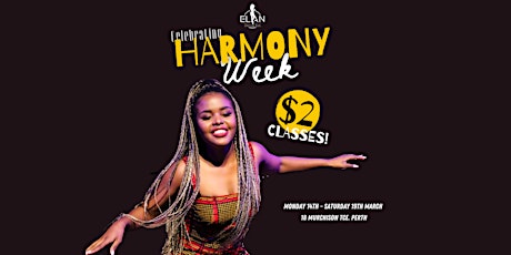 $2 Dance Classes | Harmony Week @ Elan Dance Est. primary image