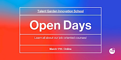 Talent Garden Innovation School | Open Days primary image
