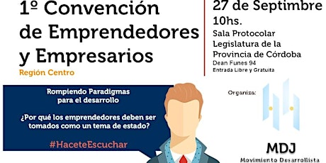 Imagen principal de 1º Convención Nacional de Emprendedores y Empresarios Región Centro