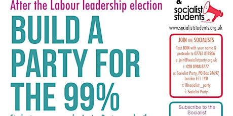 After the Labour leadership election, fight for a party of the 99% primary image