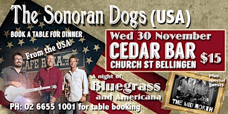 Wed 30 Nov: The Sonoran Dogs(USA) + The Mid North primary image