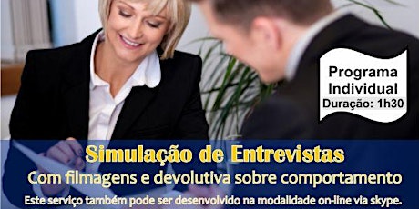 Imagem principal do evento Simulação de Entrevistas com Filmagens e Devolutiva.