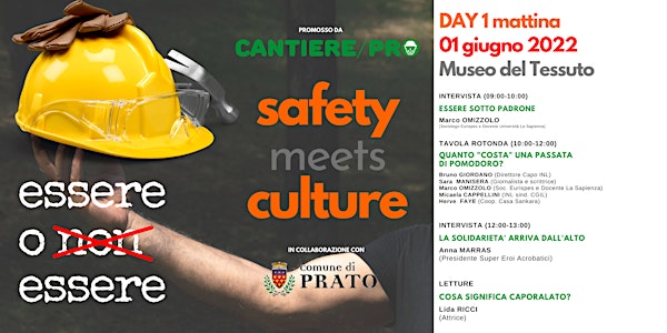 SAFETY meets CULTURE - day 1 (mattina)