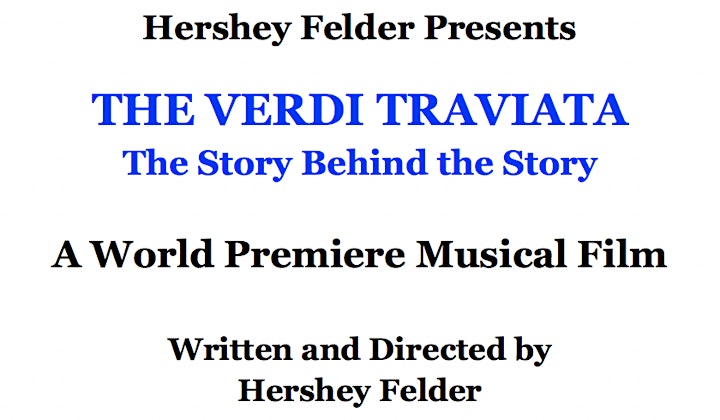 HERSHEY FELDER PRESENTS: THE VERDI TRAVIATA  March 27, 2022-April 10, 2022 image