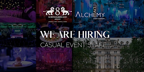 Casual Event Staff - Recruitment open day primary image