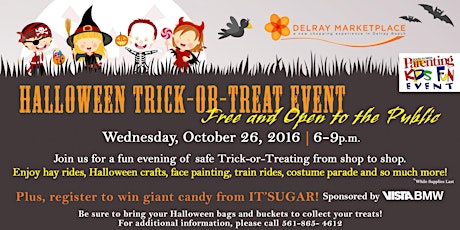 Delray Marketplace's Halloween Trick-or-Treat Event primary image