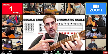 Image principale de ZOOM: SPRING Guitar Class for All Ages, 9 and Up (Level I)