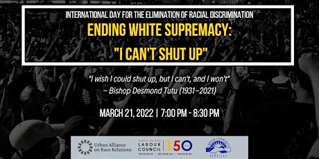 Ending White Supremacy: "I can't shut up"