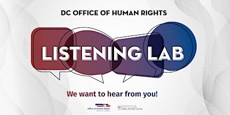 Imagen principal de Listening Lab: Protections Against Discrimination in the District