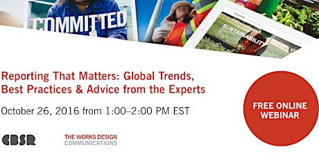 Reporting That Matters: Global Trends, Best Practices & Advice from Experts primary image