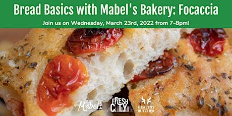 Bread Basics with Mabel's Bakery - Focaccia primary image