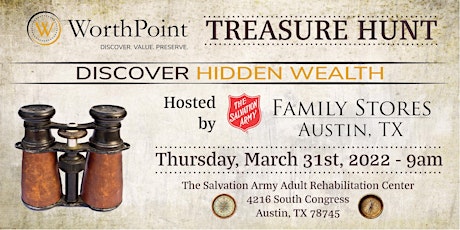 WorthPoint + The Salvation Army - Austin Workshop and Treasure Hunt primary image
