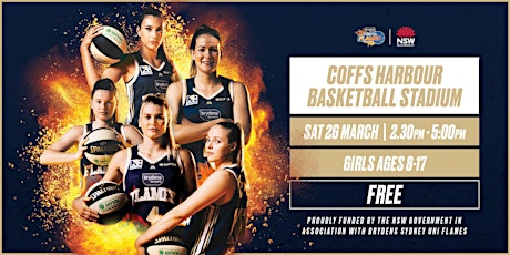Brydens Sydney Uni Flames Girls  Basketball Clinic - Coffs Harbour primary image