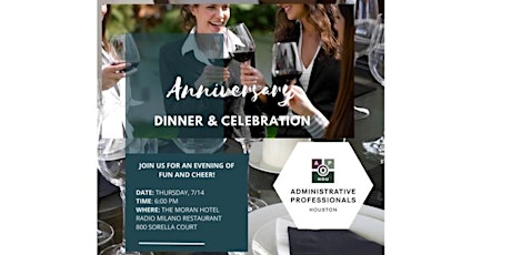 Administrative Professionals - Houston Anniversary Dinner & Celebration tickets