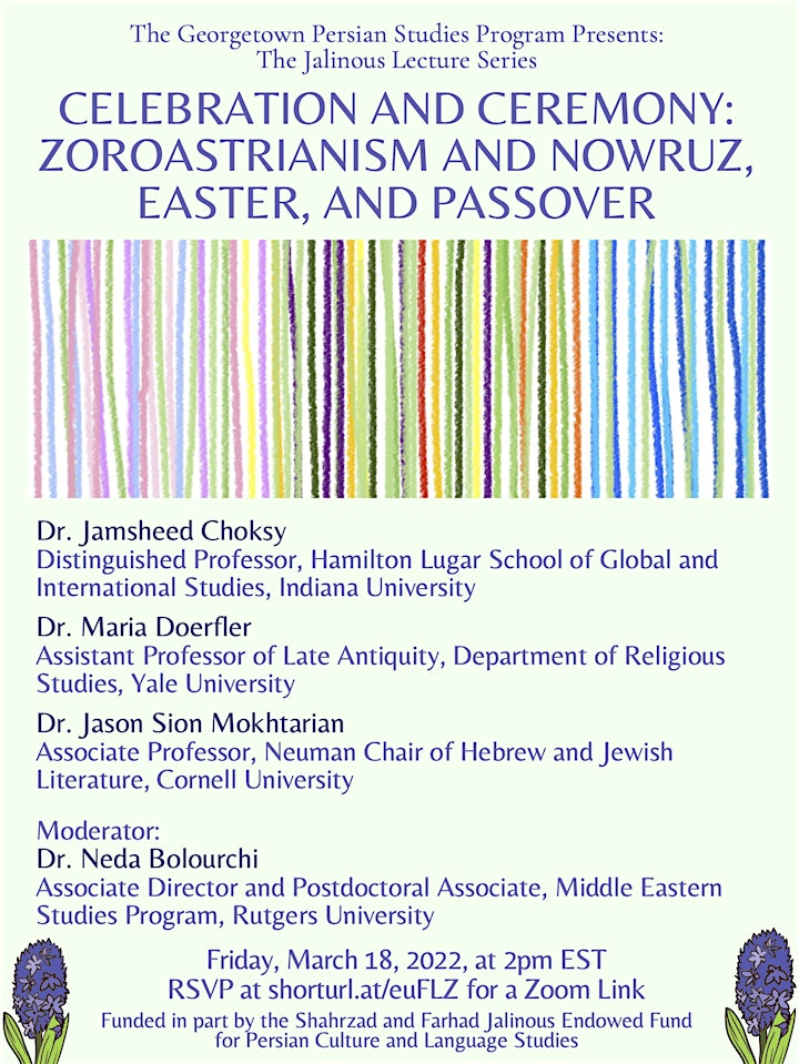 Celebration and Ceremony: Zoroastrianism and Nowruz, Easter, and Passover image