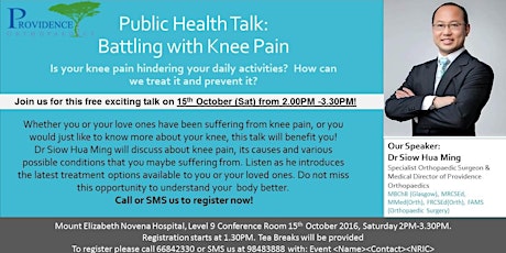 Public Forum -Battling with Knee Pain primary image