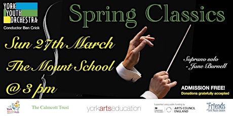 Imagen principal de York Youth Orchestra - Spring Classics