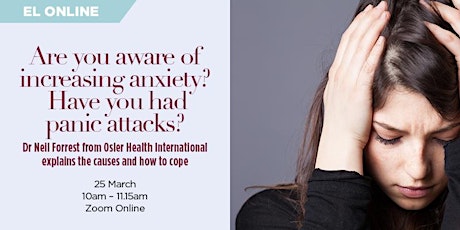 Anxiety and Panic Attacks – an open discussion with Dr Neil Forrest
