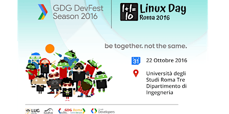 Immagine principale di Google DevFest + Linux Day Roma 2016 