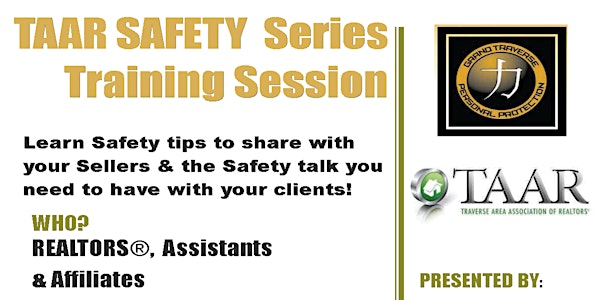 NO COST September 29th TAAR REALTOR® Safety Series Training Session